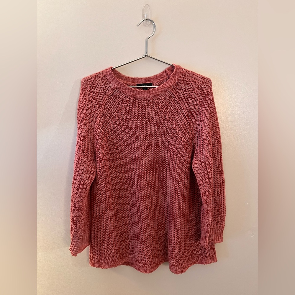 J Crew Women’s Shaker Knit Linen Sweater